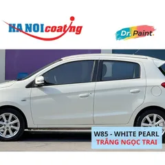 COMBO 2 Bình Xịt Xóa Vết Xước Xe MITSUBISHI MIRAGE Màu TRẮNG NGỌC TRAI code W85 - WHITE PEARL chính hãng DR.PAINT