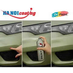 Sơn Xịt Xóa Vết Xước cho xe KIA CARNIVAL Màu XANH RÊU ÁNH KIM code JUG - JUNGLE WOOD GREEN chính hãng DR.PAINT