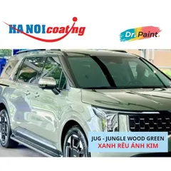 Sơn Xịt Xóa Vết Xước cho xe KIA CARNIVAL Màu XANH RÊU ÁNH KIM code JUG - JUNGLE WOOD GREEN chính hãng DR.PAINT