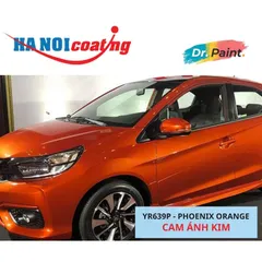 Sơn Xịt Xóa Vết Xước cho xe HONDA BRIO màu CAM ÁNH KIM mã màu YR639P - PHOENIX ORANGE chính hãng DR.PAINT