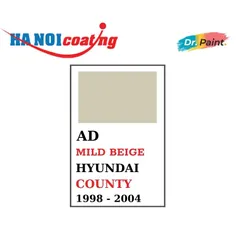 Bình sơn Xịt Xóa Vết Xước Xe Ô tô HYUNDAI COUNTY Màu VÀNG SỮA code AD - MILD BEIGE chính hãng DR.PAINT
