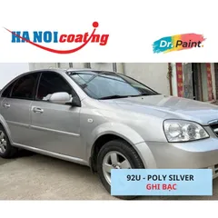 Bình sơn Xịt Xóa Vết Xước Xe Ô tô DAEWOO LACETTI Màu GHI BẠC code 92U - POLY SILVER chính hãng DR.PAINT