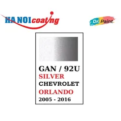Bình sơn Xịt Xóa Vết Xước Xe Ô tô CHEVROLET ORLANDO Màu BẠC SÁNG code GAN / 92U - SILVER chính hãng DR.PAINT