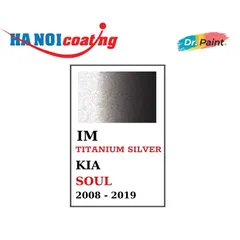 Bình sơn Xịt Xóa Vết Xước Xe Ô tô KIA SOUL Màu XÁM TITAN Code IM - TITANIUM SILVER chính hãng DR.PAINT