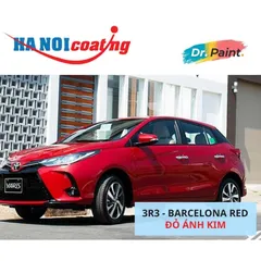 Sơn Xịt Xóa Vết Xước cho xe TOYOTA YARIS Màu ĐỎ ÁNH KIM Code 3R3 - BARCELONA RED chính hãng DR.PAINT