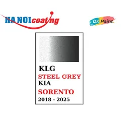 Bình sơn Xịt Xóa Vết Xước Xe Ô tô KIA SORENTO Màu XÁM THÉP code KLG - STEEL GREY chính hãng DR.PAINT