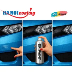 Bình sơn Xịt Xóa Vết Xước Xe Ô tô MITSUBISHI MIRAGE Màu XANH NƯỚC BIỂN Code T69 - MEDIUM BLUE chính hãng DR.PAINT