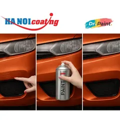 Bình sơn Xịt Xóa Vết Xước Xe Ô tô NISSAN NAVARA màu CAM ĐẤT ÁNH KIM Code CAU - SUNSET ORANGE chính hãng DR.PAINT