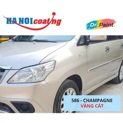 Bình sơn Xịt Xóa Vết Xước Xe Ô tô TOYOTA INNOVA Màu VÀNG CÁT Code 586 - CHAMPAGNE chính hãng DR.PAINT