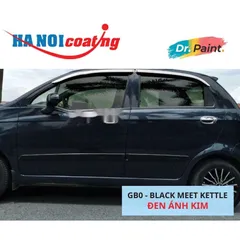 Bình sơn Xịt Xóa Vết Xước Xe Ô tô CHEVROLET SPARK Màu ĐEN ÁNH KIM Code GB0 - BLACK MEET KETTLE chính hãng DR.PAINT