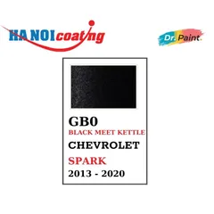 Bình sơn Xịt Xóa Vết Xước Xe Ô tô CHEVROLET SPARK Màu ĐEN ÁNH KIM Code GB0 - BLACK MEET KETTLE chính hãng DR.PAINT