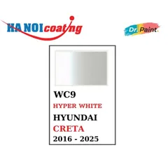 Bình Xịt Xóa Vết Xước Xe HYUNDAI CRETA Màu TRẮNG NGỌC TRAI Code WC9 - HYPER WHITE chính hãng DR.PAINT