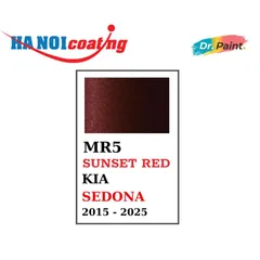 Bình Xịt Xóa Vết Xước cho xe KIA SEDONA màu ĐỎ SẪM ÁNH KIM mã màu MR5 - SUNSET RED chính hãng DR.PAINT