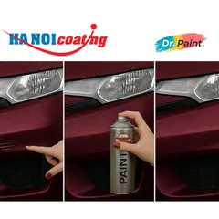 Bình Xịt Xóa Vết Xước cho xe KIA SEDONA màu ĐỎ SẪM ÁNH KIM mã màu MR5 - SUNSET RED chính hãng DR.PAINT