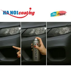 Bình sơn Xịt Xóa Vết Xước cho xe Ô tô VINFAST VF3 màu Xám Nhạt mã màu YLE - STARDUST chính hãng DR.PAINT