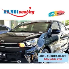 Bình sơn Xịt Xóa Vết Xước Xe Ô tô KIA SOLUTO Màu ĐEN ÁNH KIM code ABP - AURORA BLACK chính hãng DR.PAINT