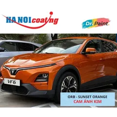 Bình sơn Xịt Xóa Vết Xước xe Ô tô VINFAST VF6 màu CAM ÁNH KIM mã màu ORB - SUNSET ORANGE chính hãng DR.PAINT