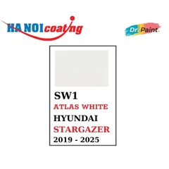 Bình sơn Xịt Xóa Vết Xước xe Ô tô HYUNDAI STARGAZER Màu TRẮNG SỨ Code SW1 - ATLAS WHITE chính hãng DR.PAINT