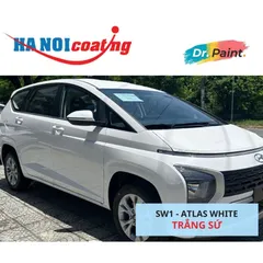 Bình sơn Xịt Xóa Vết Xước xe Ô tô HYUNDAI STARGAZER Màu TRẮNG SỨ Code SW1 - ATLAS WHITE chính hãng DR.PAINT