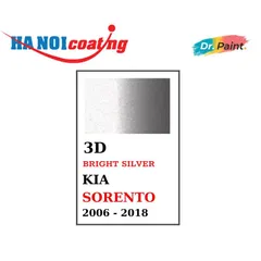 Bình sơn Xịt Xóa Vết Xước Xe Ô tô KIA SORENTO Màu BẠC SÁNG Code 3D - BRIGHT SILVER chính hãng DR.PAINT