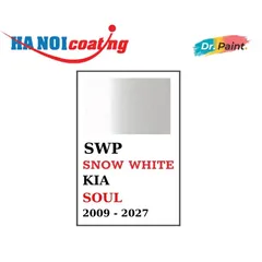 Bình Xịt Xóa Vết Xước Xe KIA SOUL Màu TRẮNG NGỌC TRAI Code SWP - SNOW WHITE chính hãng DR.PAINT