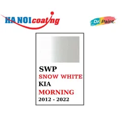 Bình Xịt Xóa Vết Xước Xe KIA MORNING Màu TRẮNG NGỌC TRAI Code SWP - SNOW WHITE chính hãng DR.PAINT