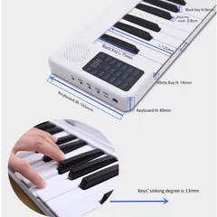 Đàn Piano Điện Gấp Hutadu HD 01 - 88 Phím - Cảm Ứng Lực - Tặng Full Phụ Kiện