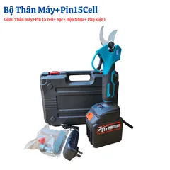 Máy Cắt Tỉa Cành Cây Động Cơ Không Chổi Than Siêu Khỏe LED Hiển Thị Pin  Chất Liệu PVC Kim Loại Lưỡi Thép SK5