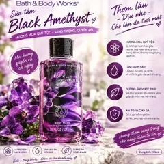 Sữa tắm hương hoa Black Amethyst Bath & Body Works làm sạch lưu hương 295ml