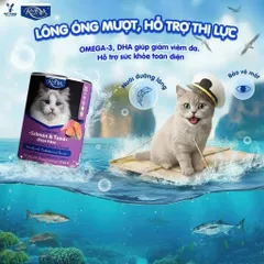 Pate Cho Mèo AMNA 375g 3 Vị Gà, Bò, Cá Hồi Cá Ngừ - Dùng Trực Tiếp, Trộn Hạt