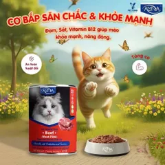 Pate Cho Mèo AMNA 375g 3 Vị Gà, Bò, Cá Hồi Cá Ngừ - Dùng Trực Tiếp, Trộn Hạt