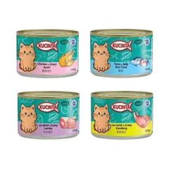 Pate Cho Mèo Trưởng Thành Kucinta Lon 150g 5 Vị Gravy Jelly - Dùng Trực Tiếp, Trộn Hạt