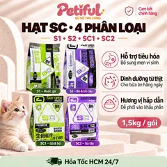 Hạt Cho Mèo SC S1 S2 SC1 SC2 1.5kg Ruốc Và Topping Thịt Sấy - Dinh Dưỡng Hằng Ngày