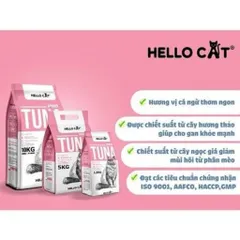 Hạt Cho Mèo Hello Cat Pro 5kg Tuna Cá Ngừ, Salmon Cá Hồi, Hairball - Dinh Dưỡng Hằng Ngày