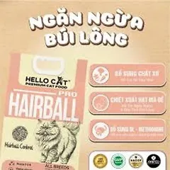 Hạt Cho Mèo Hello Cat Pro 5kg Tuna Cá Ngừ, Salmon Cá Hồi, Hairball - Dinh Dưỡng Hằng Ngày