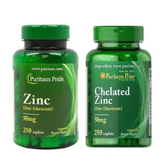 Viên Kẽm Puritan's Pride Zinc Gluconate 50mg 100 Viên - Tăng Cường Miễn Dịch, Hỗ Trợ Sức Khỏe Da Tóc, Mỹ - Viên kẽm Puritan's Pride Zinc Gluconate 50mg là sản phẩm bổ sung kẽm chất lượng, được thiết k
