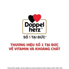 Doppelherz Ginkgo + B-vitamins + Choline (Hộp 30 viên) - Hỗ trợ tuần hoàn máu não, tăng cường trí nhớ và sự minh mẫ