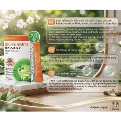 [TẶNG TUÝP C SỦI BẤT KỲ] Men Vi Sinh Biofermin Taisho Nhật Bản (Hộp 30 Gói) - Bổ Sung 4 Tỷ Lợi Khuẩn