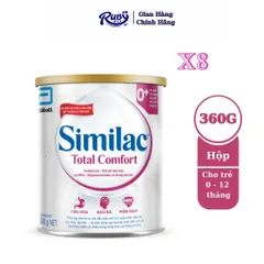 Combo 8 Lon Sữa bột Similac Total Comfort số 0+ lon 360g