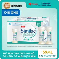 Lốc 8 Ống Sữa Similac Total Protection 19k (Dạng Nước) - Dinh Dưỡng Toàn Diện Cho Bé 0-12 Tháng Tuổi ( Mẫu Mới K Núm )