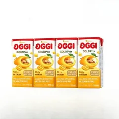 Sữa Bột Pha Sẵn Oggi Gold Pro vị trái cây 110ml 4 hộp/ lốc - Hàng chính hãng