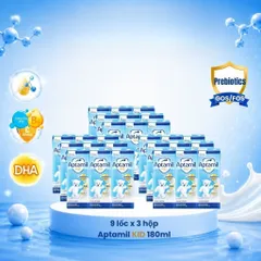 THÙNG SỮA DINH DƯỠNG PHA SẴN APTAMIL KID 110ml, Aptamil Gold 180ML, Aptamil Kid 180ml