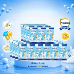 THÙNG SỮA DINH DƯỠNG PHA SẴN APTAMIL KID 110ml, Aptamil Gold 180ML, Aptamil Kid 180ml