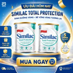 SỮA SIMILAC TOTAL PROTECTION 0+/1+/2+ (800G) ĐỦ SỐ - CÔNG THỨC 5 HMOs BẢO VỆ TOÀN DIỆN CHO BÉ