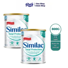 Combo 2 lon Sữa bột dinh dưỡng công thức Similac Total Protection 2+ 800g lon