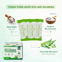 Combo 3 Hộp Muối Biển Nha Đam Dr.Green - Hỗ trợ viêm mũi, viêm xoang cho trẻ và người lớn