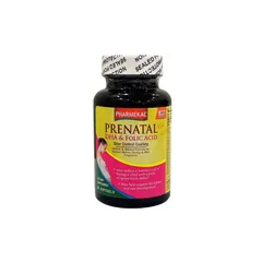 Viên uống Pharmekal Prenatal DHA & Folic Acid bổ sung vitamin và khoáng chất, hỗ trợ tăng cường sức khỏe lọ 60 viên