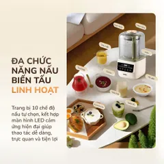Máy Làm Sữa Hạt Đa Năng Unie UCB15 Dung Tích 1.5L, Dao inox 8 Cánh 3D, Hẹn Giờ, Tạm Dừng, Tự Vệ Sinh