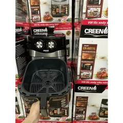 Nồi Chiên Không Dầu 11L Creen CR-AG11L Công Nghệ Rapid Air, Lốc Xoáy 360 Độ - Hàng Chính Hãng