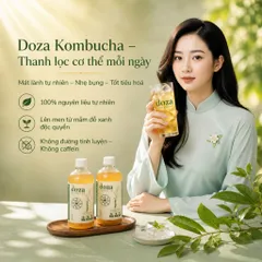 [COMBO 3 Chai Doza Kombucha TẶNG 1 Trà]  -Tốt cho hệ tiêu hóa,hỗ trợ giảm mỡ tự nhiên,chống gốc tự do,không đường